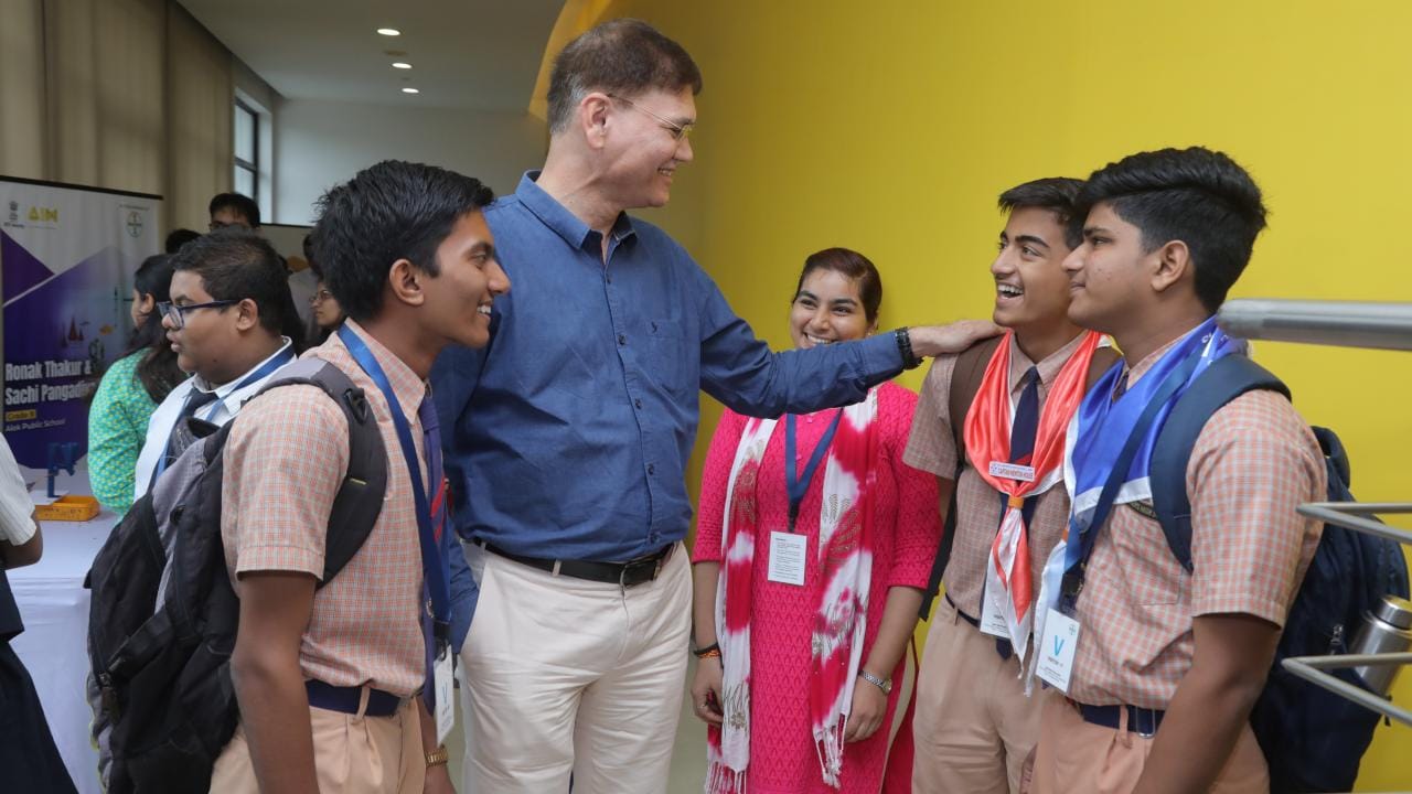 Teacher appreciating students